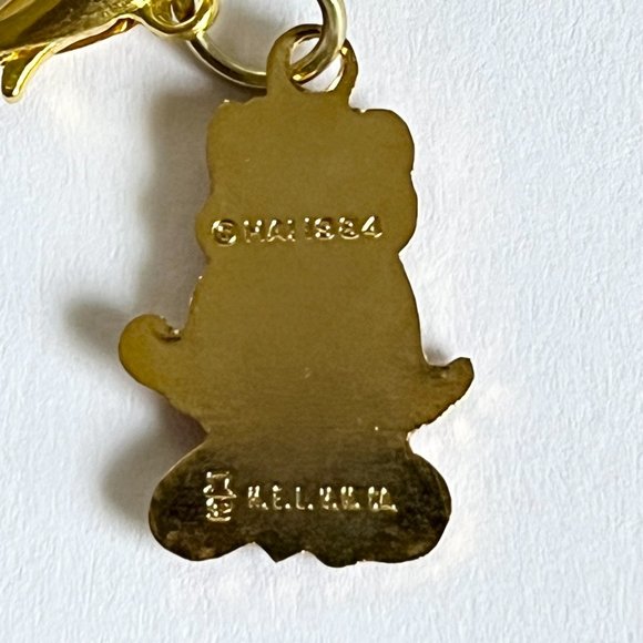 Vintage Miss Piggy Muppets Charm Zipper Pull Purse Clip On Signed Jim Henson - Picture 6 of 10